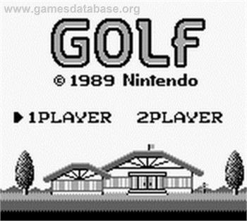 Cover Golf for Game Boy