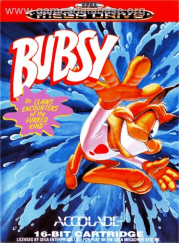 Cover Bubsy for Genesis - Mega Drive