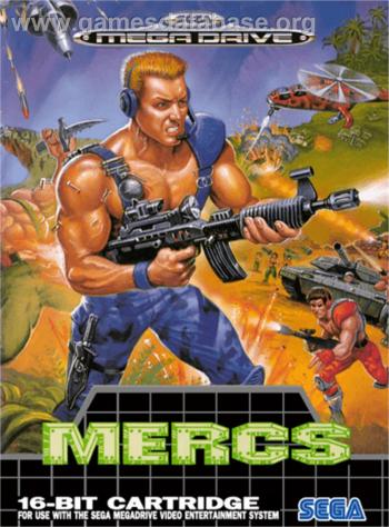 Cover Mercs for Genesis - Mega Drive