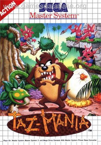 Cover Taz-Mania for Master System II