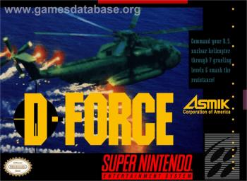 Cover D-Force for Super Nintendo